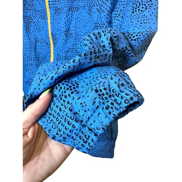 REI Co-op Boys L (14-16) Blue Hooded Rain Shell Jacket Lightweight Windbreaker 2 - Picture 2 of 7